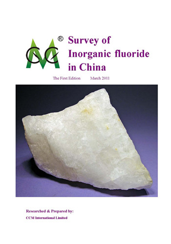 Survey of Inorganic-fluoride in China